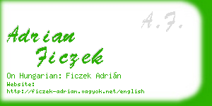 adrian ficzek business card