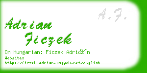adrian ficzek business card